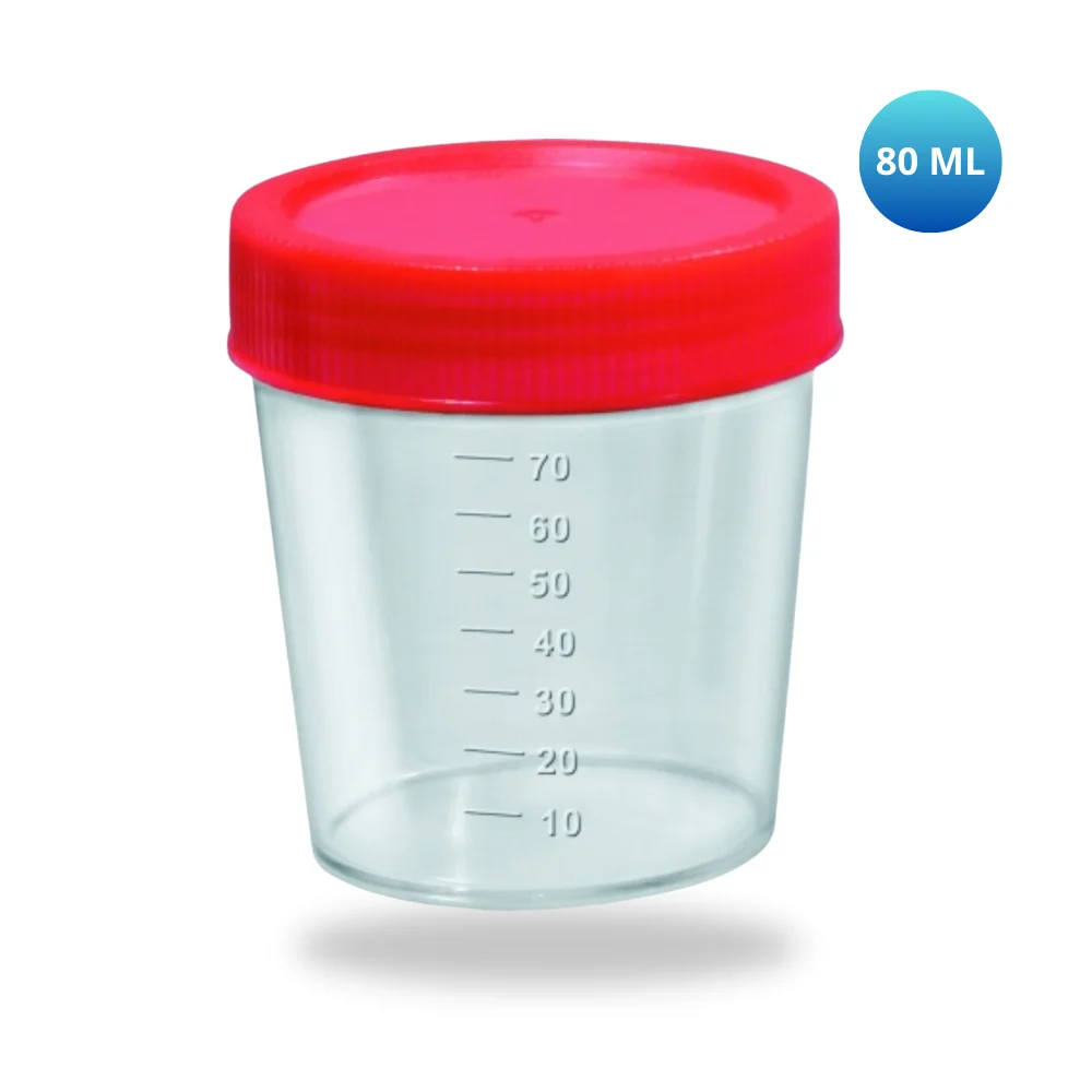 Frasco coletor universal urina 80 ml estéril - Imagem 2